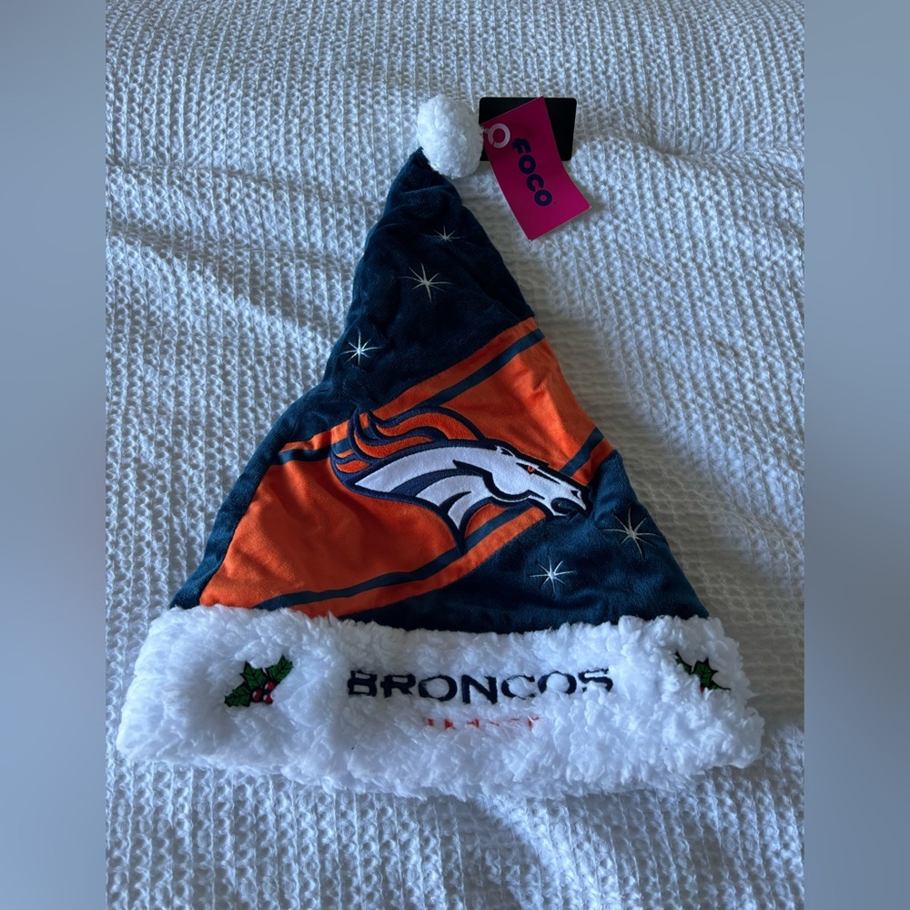 NWT Denver Broncos Santa hats